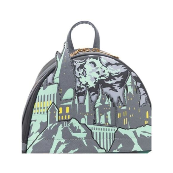 Loungefly Harry Potter Glow in the Dark Battle Scene Loungefly Mini Backpack NWT